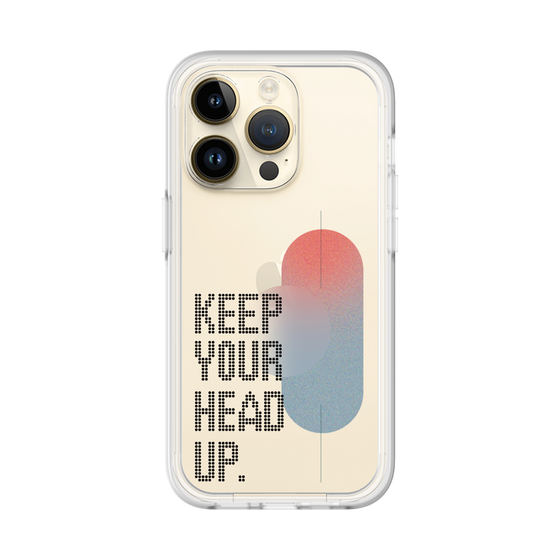 Slim Protection Premium Case［ オリジナル - ドットオーバーレイ - KEEP YOUR HEAD UP/A ］
