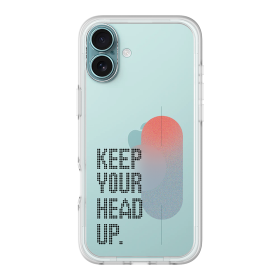 Slim Protection Premium Case［ オリジナル - ドットオーバーレイ - KEEP YOUR HEAD UP/A ］