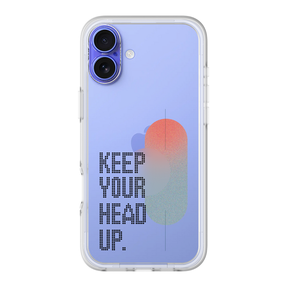 Slim Protection Premium Case［ オリジナル - ドットオーバーレイ - KEEP YOUR HEAD UP/A ］