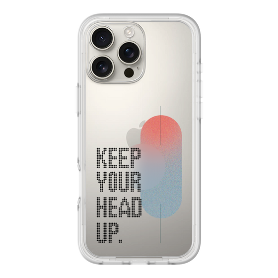 Slim Protection Premium Case［ オリジナル - ドットオーバーレイ - KEEP YOUR HEAD UP/A ］
