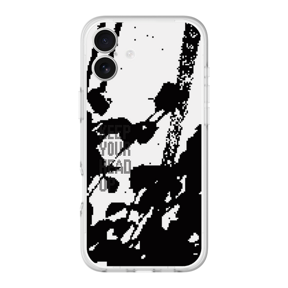 Slim Protection Premium Case［ オリジナル - ドットオーバーレイ - KEEP YOUR HEAD UP/C ］