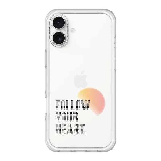Slim Protection Premium Case［ オリジナル - ドットオーバーレイ - FOLLOW YOUR HEART/A ］