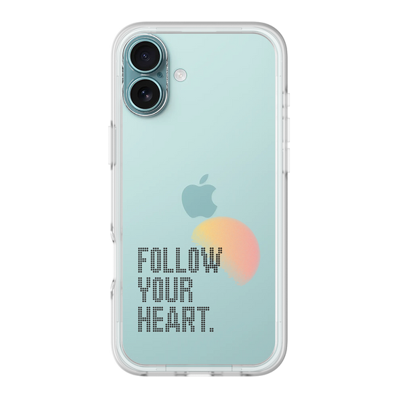 Slim Protection Premium Case［ オリジナル - ドットオーバーレイ - FOLLOW YOUR HEART/A ］