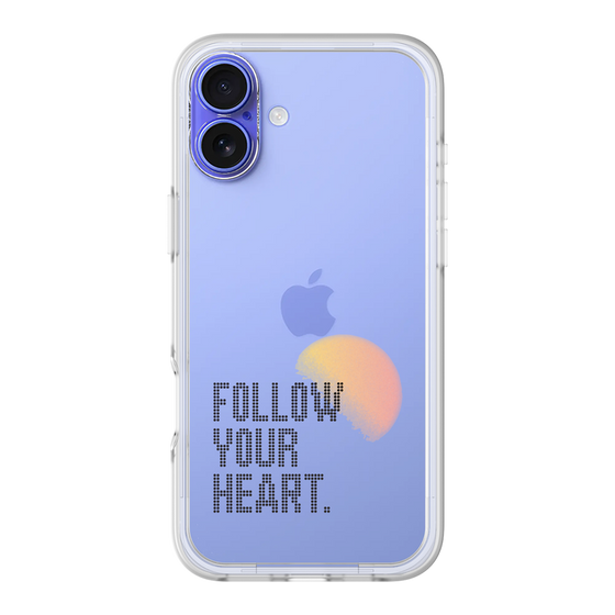 Slim Protection Premium Case［ オリジナル - ドットオーバーレイ - FOLLOW YOUR HEART/A ］