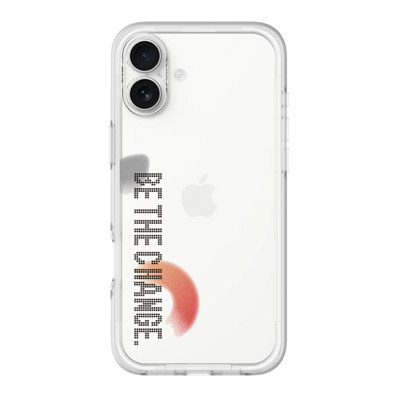Slim Protection Premium Case［ オリジナル - ドットオーバーレイ - BE THE CHANGE/A ］