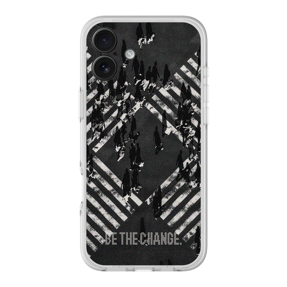 Slim Protection Premium Case［ オリジナル - ドットオーバーレイ - BE THE CHANGE/B ］