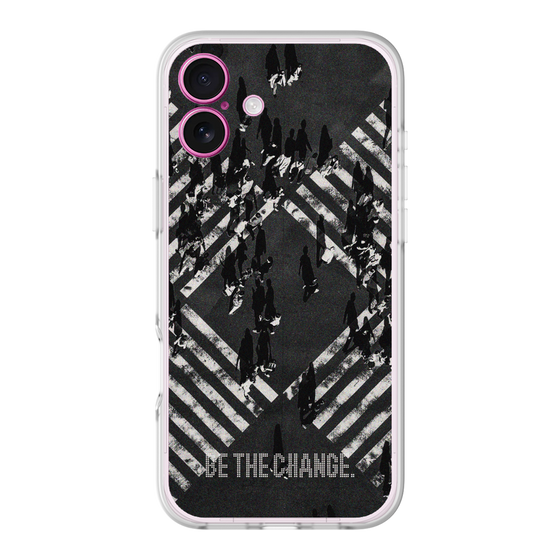 Slim Protection Premium Case［ オリジナル - ドットオーバーレイ - BE THE CHANGE/B ］