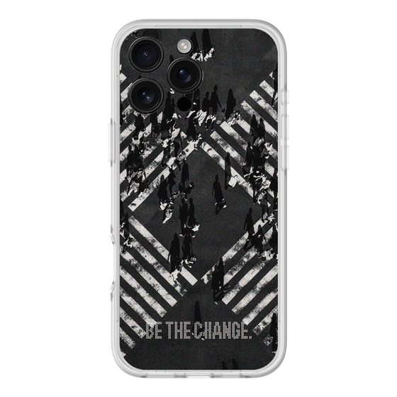 Slim Protection Premium Case［ オリジナル - ドットオーバーレイ - BE THE CHANGE/B ］