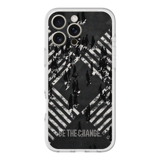 Slim Protection Premium Case［ オリジナル - ドットオーバーレイ - BE THE CHANGE/B ］