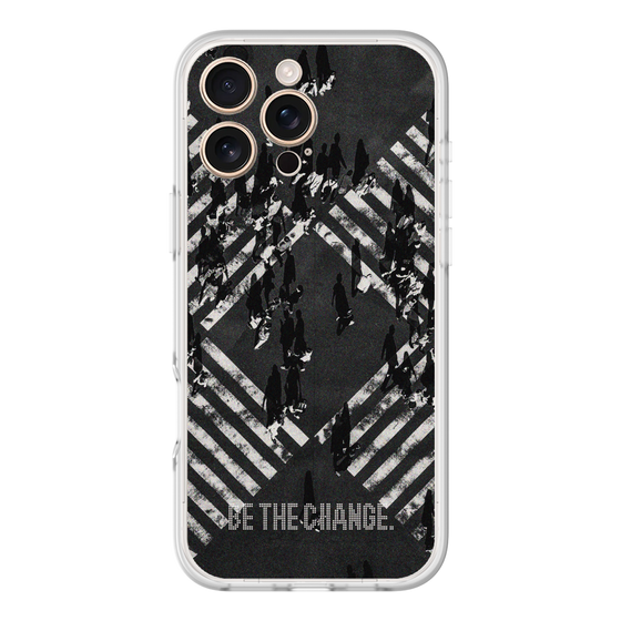 Slim Protection Premium Case［ オリジナル - ドットオーバーレイ - BE THE CHANGE/B ］