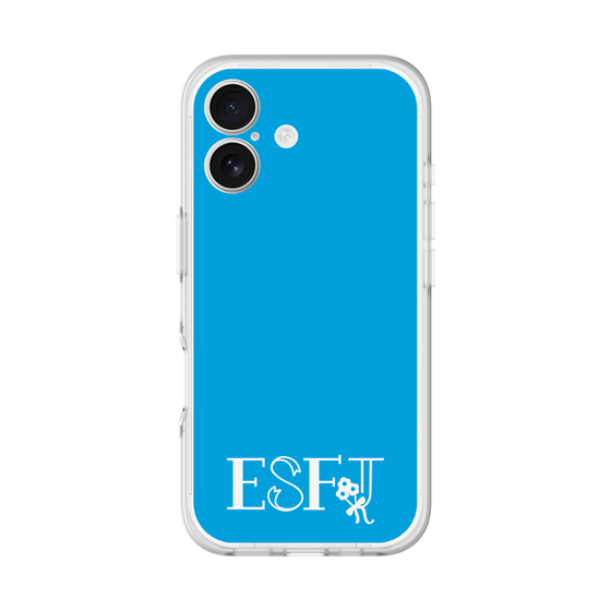 Slim Protection Premium Case［ オリジナル - ESFJ 領事 - アルファベット - Blue ］