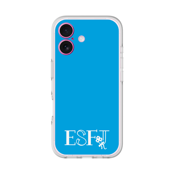 Slim Protection Premium Case［ オリジナル - ESFJ 領事 - アルファベット - Blue ］