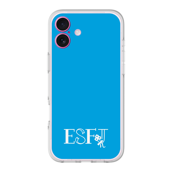 Slim Protection Premium Case［ オリジナル - ESFJ 領事 - アルファベット - Blue ］