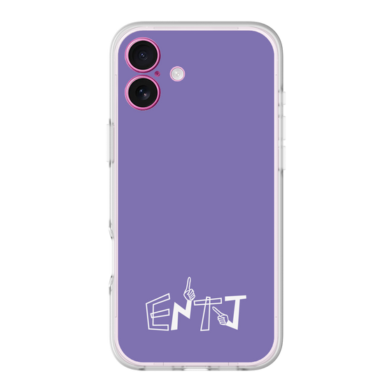 Slim Protection Premium Case［ オリジナル - ENTJ 指揮官 - アルファベット - Purple ］