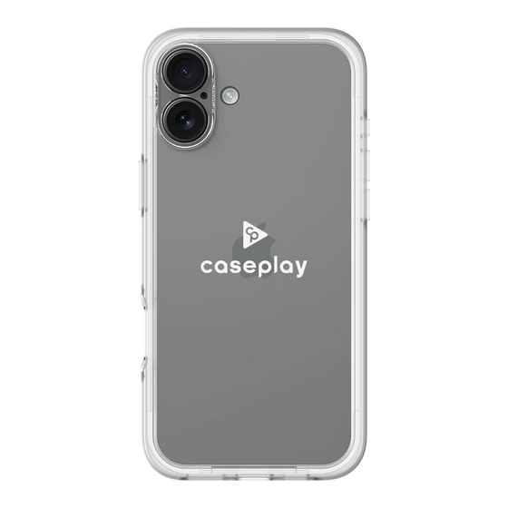 Slim Protection Premium Case［ オリジナル - caseplayロゴ - ホワイト/D ］