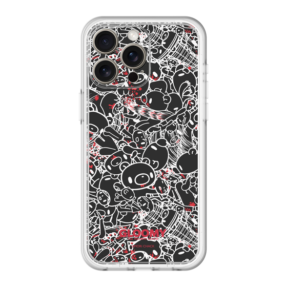 Slim Protection Premium Case［ Gloomy - Pattern - Black ］