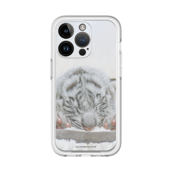 Slim Protection Premium Case［ The Izu Animal Kingdom - White Tiger - Baby Tiger ］