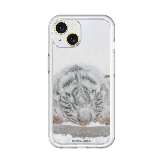 Slim Protection Premium Case［ The Izu Animal Kingdom - White Tiger - Baby Tiger ］