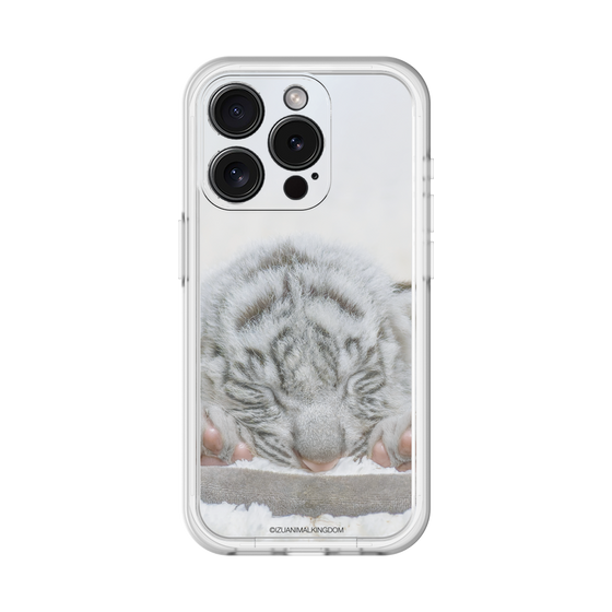 Slim Protection Premium Case［ The Izu Animal Kingdom - White Tiger - Baby Tiger ］