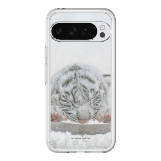 Slim Protection Premium Case［ The Izu Animal Kingdom - White Tiger - Baby Tiger ］