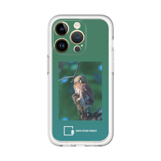 Slim Protection Premium Case［ Green Future Project - Ferruginous Pygmy Owl ］