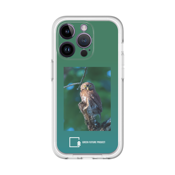 Slim Protection Premium Case［ Green Future Project - Ferruginous Pygmy Owl ］