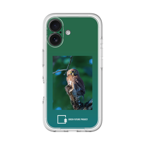 Slim Protection Premium Case［ Green Future Project - Ferruginous Pygmy Owl ］