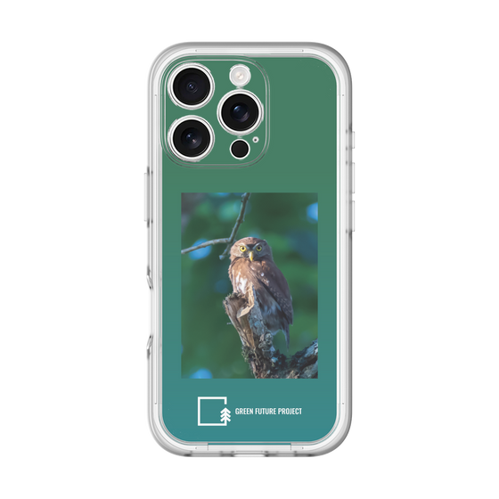 Slim Protection Premium Case［ Green Future Project - Ferruginous Pygmy Owl ］