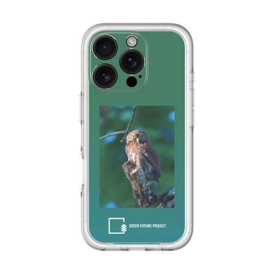 Slim Protection Premium Case［ Green Future Project - Ferruginous Pygmy Owl ］