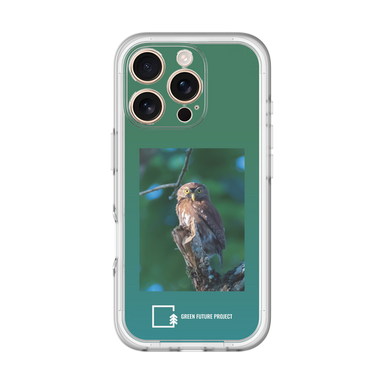 Slim Protection Premium Case［ Green Future Project - Ferruginous Pygmy Owl ］