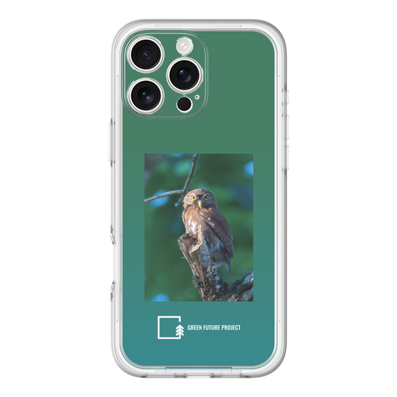 Slim Protection Premium Case［ Green Future Project - Ferruginous Pygmy Owl ］