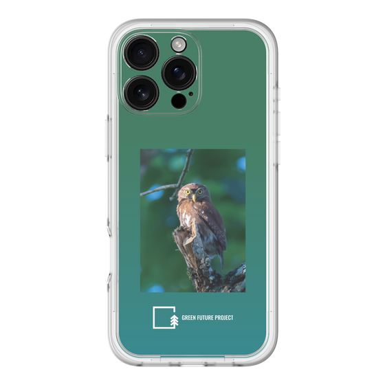 Slim Protection Premium Case［ Green Future Project - Ferruginous Pygmy Owl ］