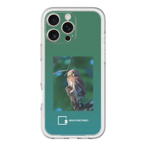 Slim Protection Premium Case［ Green Future Project - Ferruginous Pygmy Owl ］