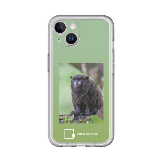 Slim Protection Premium Case［ Green Future Project - Black-mantled Tamarin ］