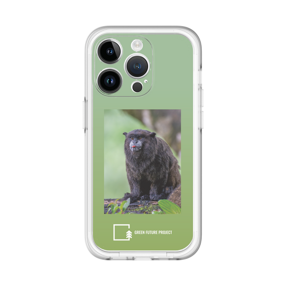 Slim Protection Premium Case［ Green Future Project - Black-mantled Tamarin ］