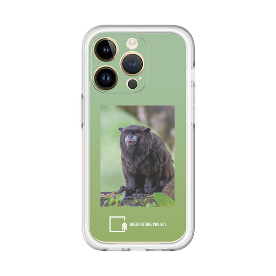 Slim Protection Premium Case［ Green Future Project - Black-mantled Tamarin ］