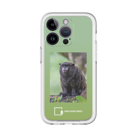 Slim Protection Premium Case［ Green Future Project - Black-mantled Tamarin ］