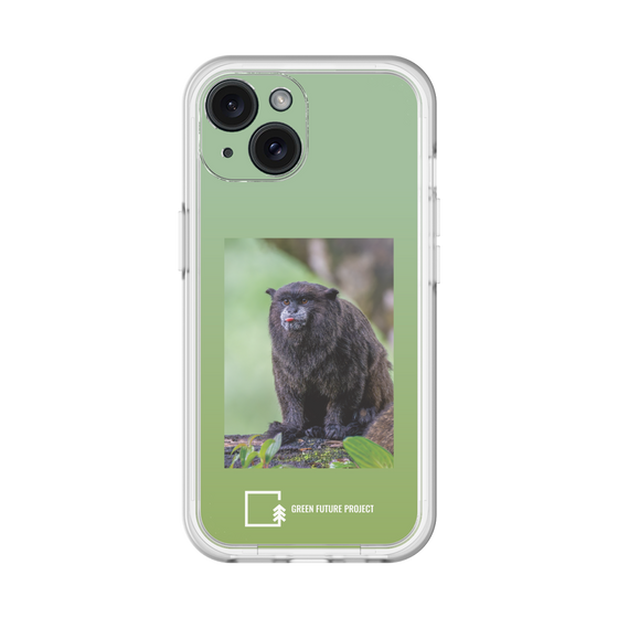 Slim Protection Premium Case［ Green Future Project - Black-mantled Tamarin ］