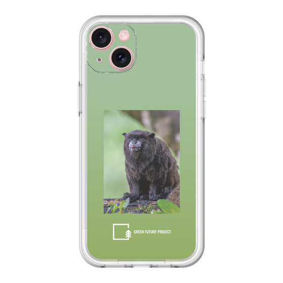 Slim Protection Premium Case［ Green Future Project - Black-mantled Tamarin ］
