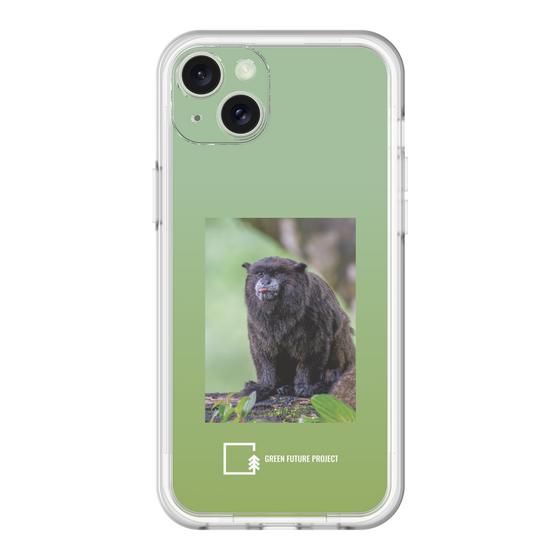 Slim Protection Premium Case［ Green Future Project - Black-mantled Tamarin ］