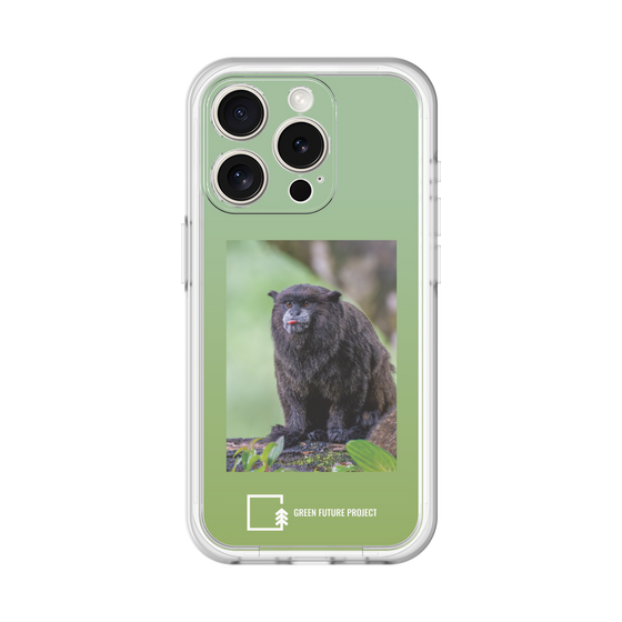 Slim Protection Premium Case［ Green Future Project - Black-mantled Tamarin ］