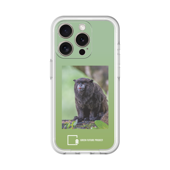 Slim Protection Premium Case［ Green Future Project - Black-mantled Tamarin ］