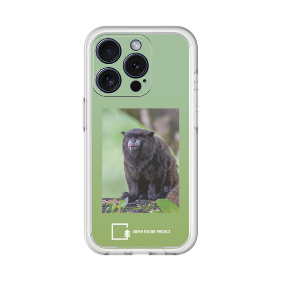 Slim Protection Premium Case［ Green Future Project - Black-mantled Tamarin ］