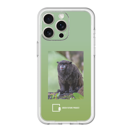 Slim Protection Premium Case［ Green Future Project - Black-mantled Tamarin ］