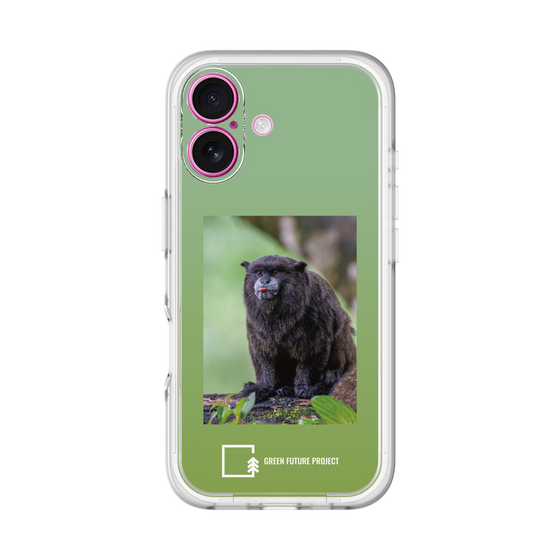 Slim Protection Premium Case［ Green Future Project - Black-mantled Tamarin ］
