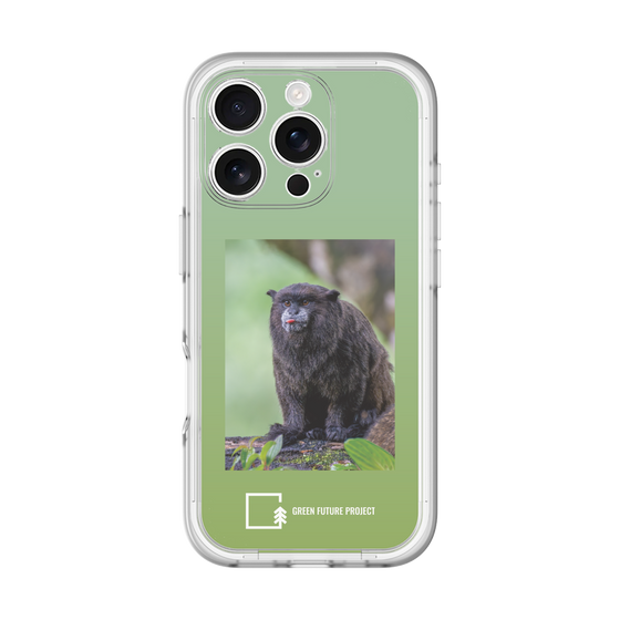 Slim Protection Premium Case［ Green Future Project - Black-mantled Tamarin ］