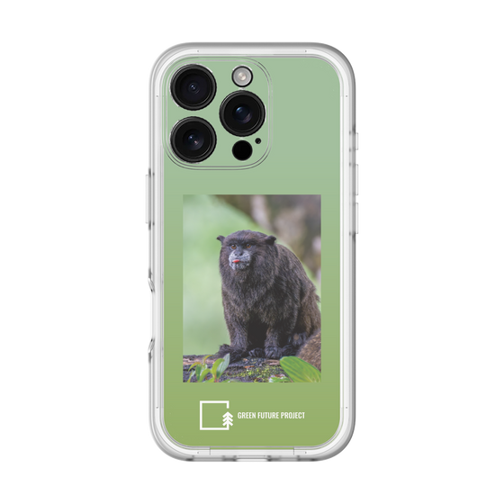 Slim Protection Premium Case［ Green Future Project - Black-mantled Tamarin ］
