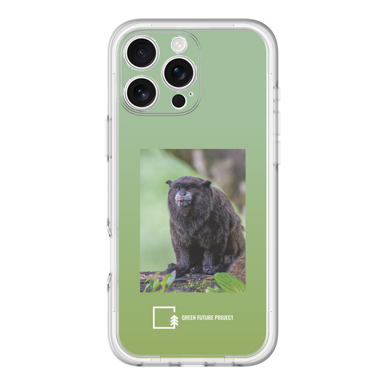 Slim Protection Premium Case［ Green Future Project - Black-mantled Tamarin ］