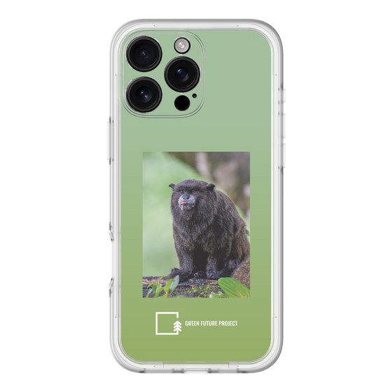 Slim Protection Premium Case［ Green Future Project - Black-mantled Tamarin ］