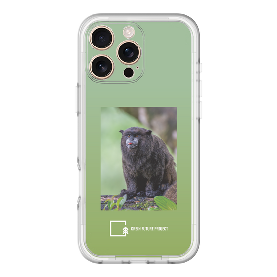 Slim Protection Premium Case［ Green Future Project - Black-mantled Tamarin ］